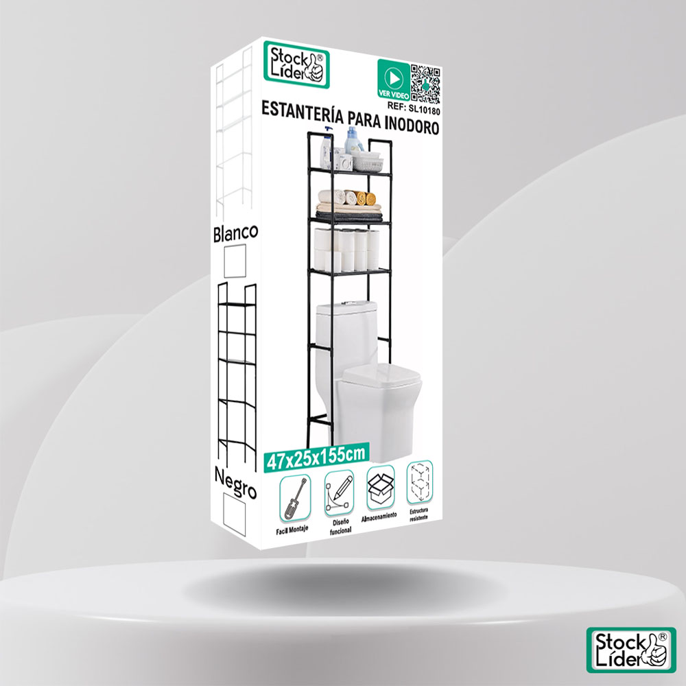 Estanteria para Inodoro (Blanco)