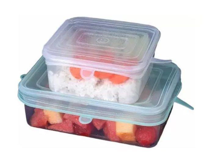 Tapas Silicona 6PCS (Cuadrado)