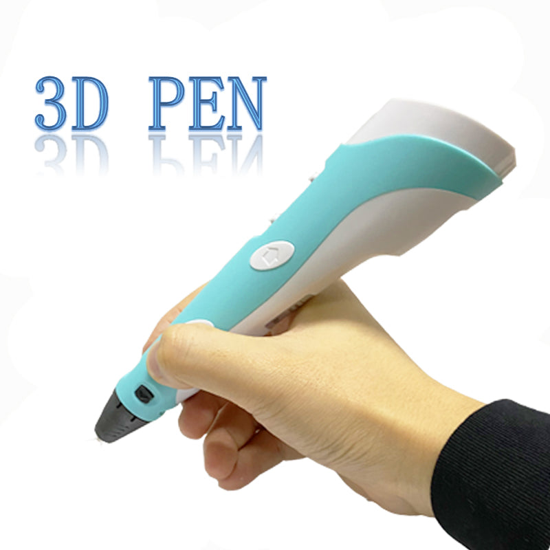 Boligrafo 3D niños - Lápiz 3D - Filamento pla - 35m de 7 Colores - Pantalla  LCD - Plantillas para Pintar - Temperatura y Velocidad Ajustable 