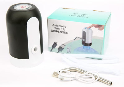 Dispensador de agua para garrafas eléctrico con USB y adaptador universal incluido para botellas y garrafas de 5 a 8 litros