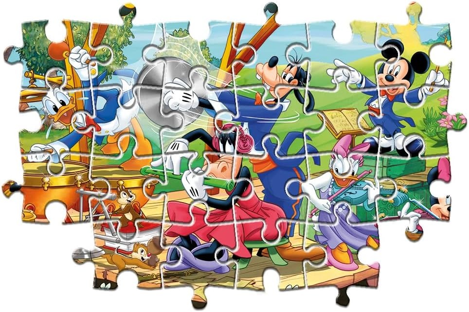 2 Puzzles infantiles de 60 piezas Mickey and Friedns, puzzle infantil a partir de 5 años