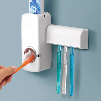 Soporte cepillo de dientes y dispensador