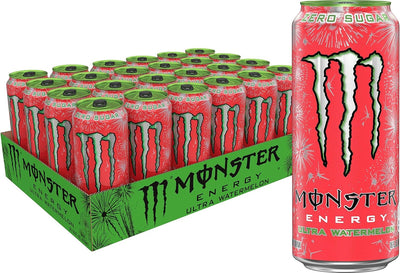 Bebida energética sin azúcar | Monster Energy watermelon paquete de 24 x 473 ml